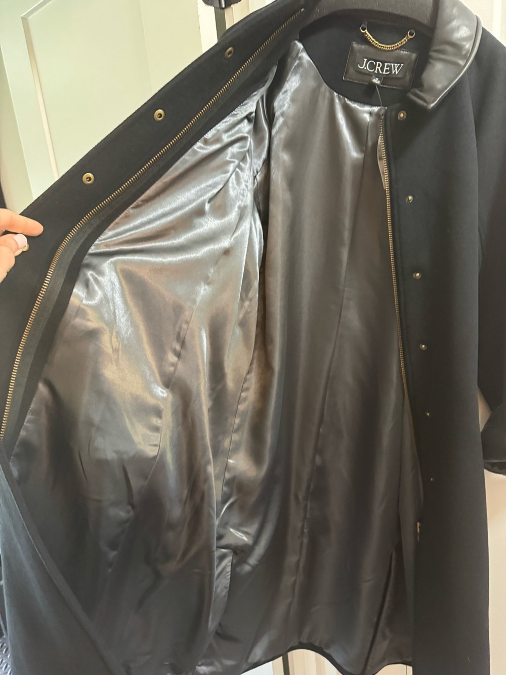 J.Crew Long Barn Jacket™ in drapey wool blend  NWT - Picture 9 of 15